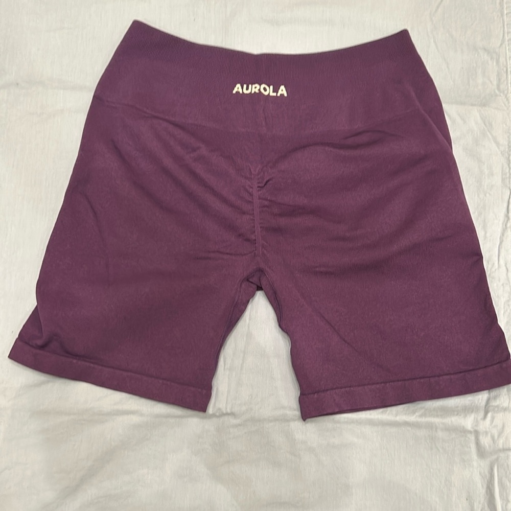 Women's Purple Aurola Athletic Shorts
